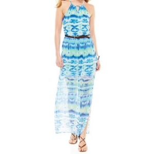 4 for $20 | Blue and Green Maxi Dress | Size S